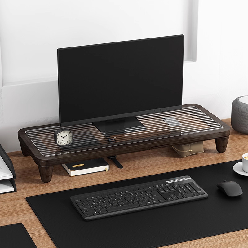 Desk Riser Monitor Stand with  - огляд і ціна Monitor Riser Wood