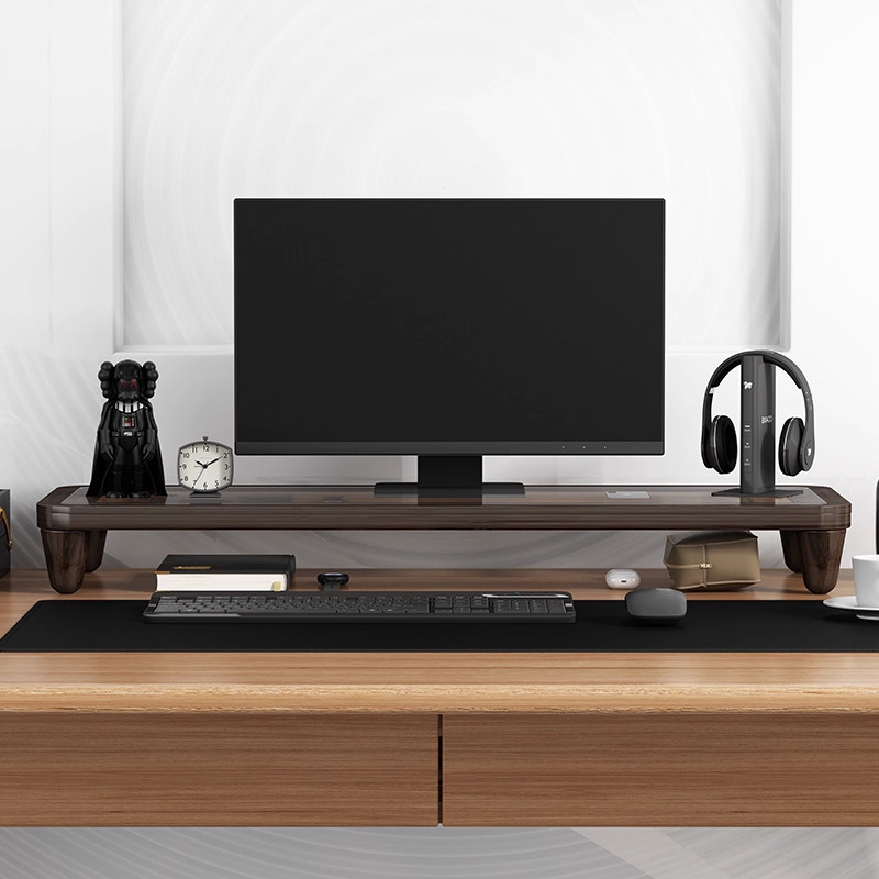 Desk Riser Monitor Stand with  - огляд і ціна Monitor Riser Wood