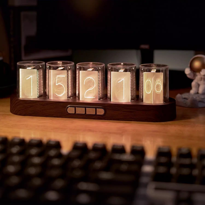 LED Nixie Tube Clock RGB Gamin - огляд і ціна Desk Setup Youtube