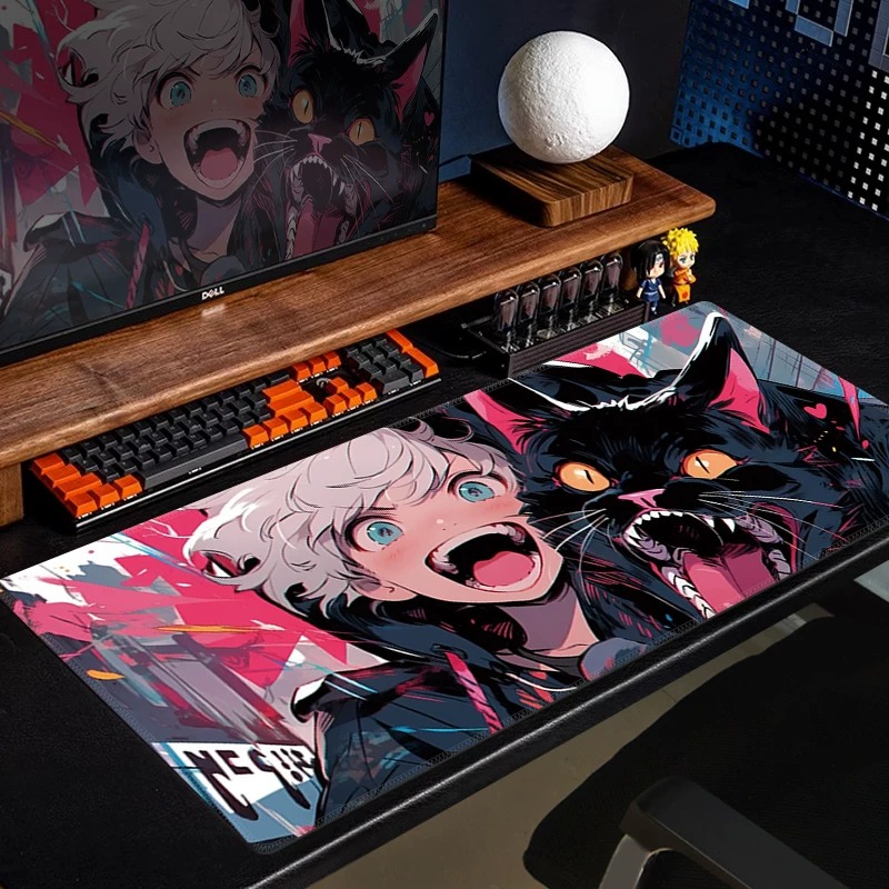 Anime Black Cat Gaming Mouse P - огляд і ціна Desk Setup Gaming Pc