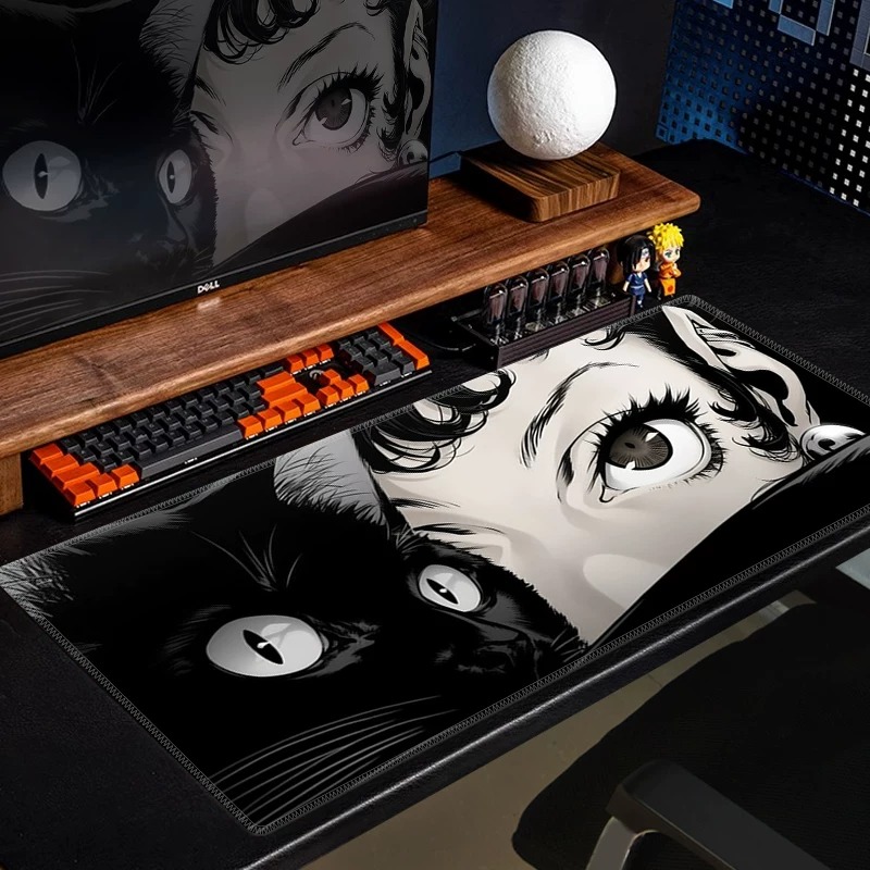 Anime Black Cat Gaming Mouse P - огляд і ціна Desk Setup Gaming Pc