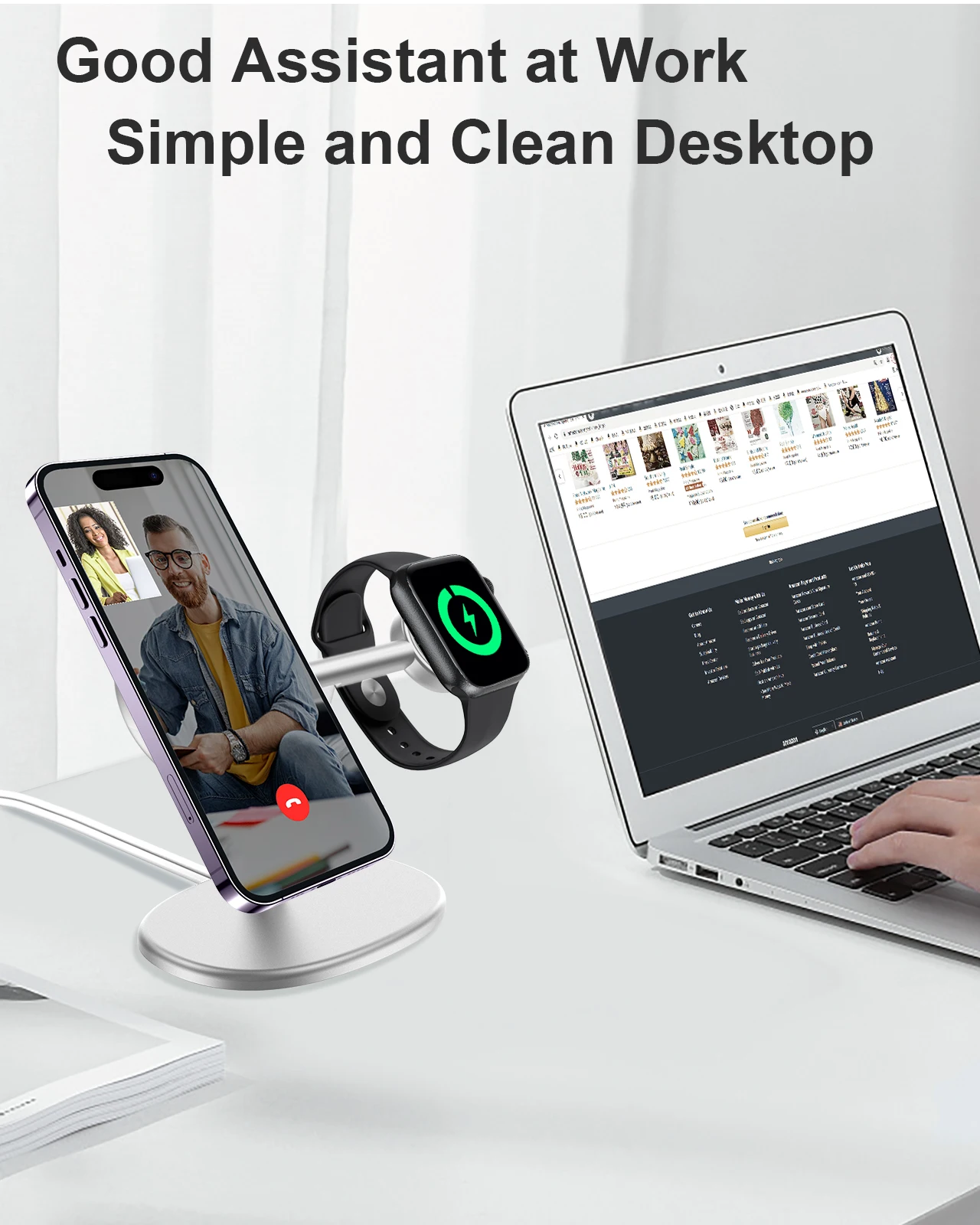 EWA 2-in-1 Desktop Phone Stand - огляд і ціна Desk Setup Table