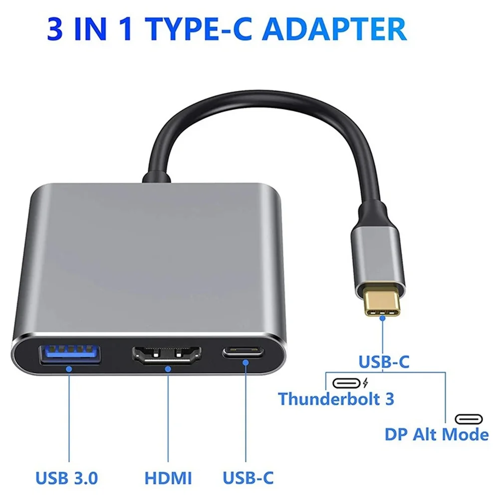 USB C HUB 3-in-1 Multiports Ad - огляд і ціна Desk Setup Usb Hub