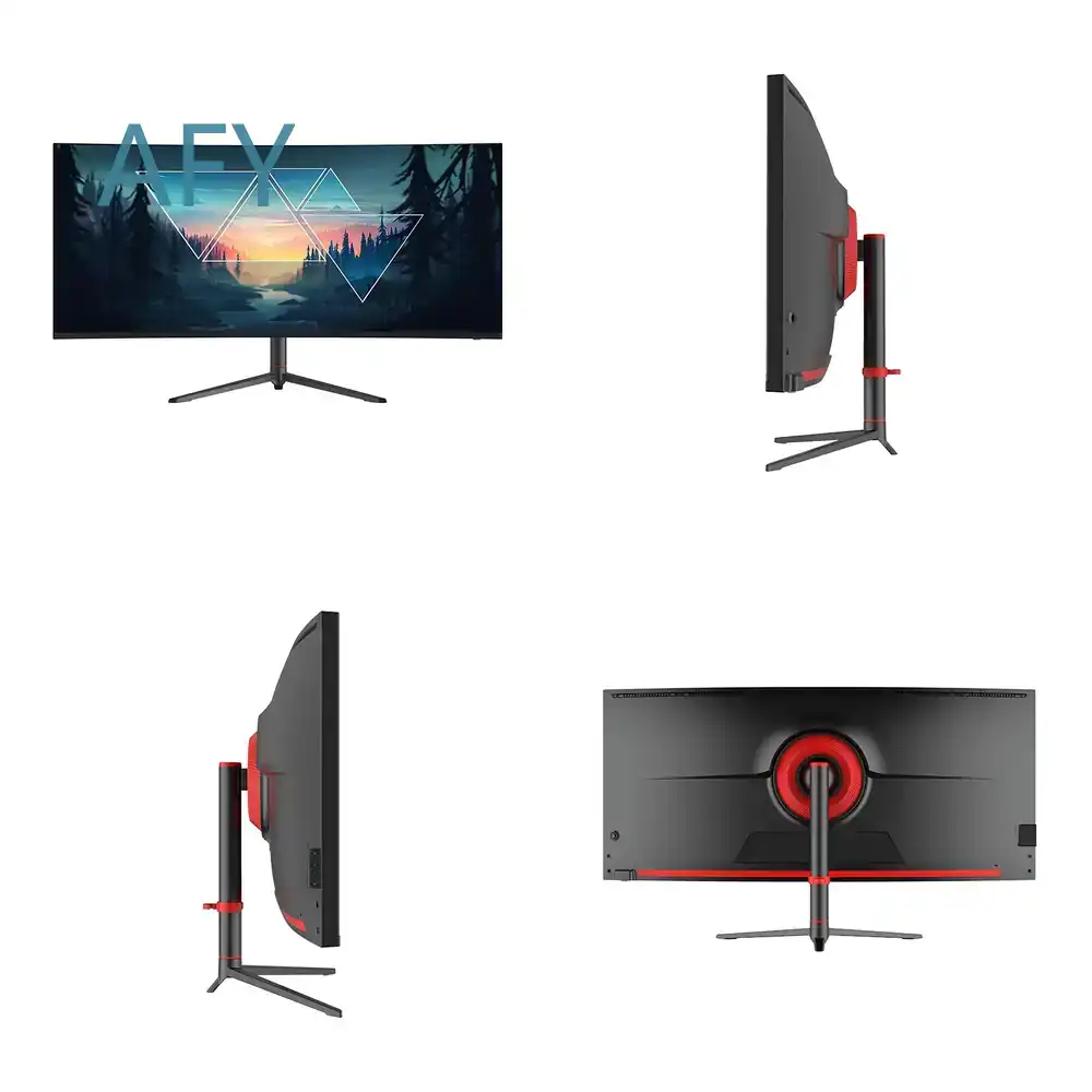 Flashworth 34 inch 4K curved g - огляд і ціна Dual Monitor Desk Setup