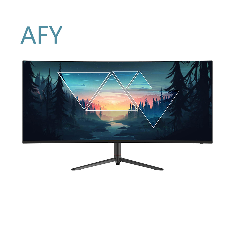 Flashworth 34 inch 4K curved g - огляд і ціна Dual Monitor Desk Setup