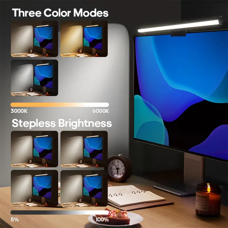 USB LED Desk Lamp Screen Hangi - огляд і ціна Led Desk Light Usb