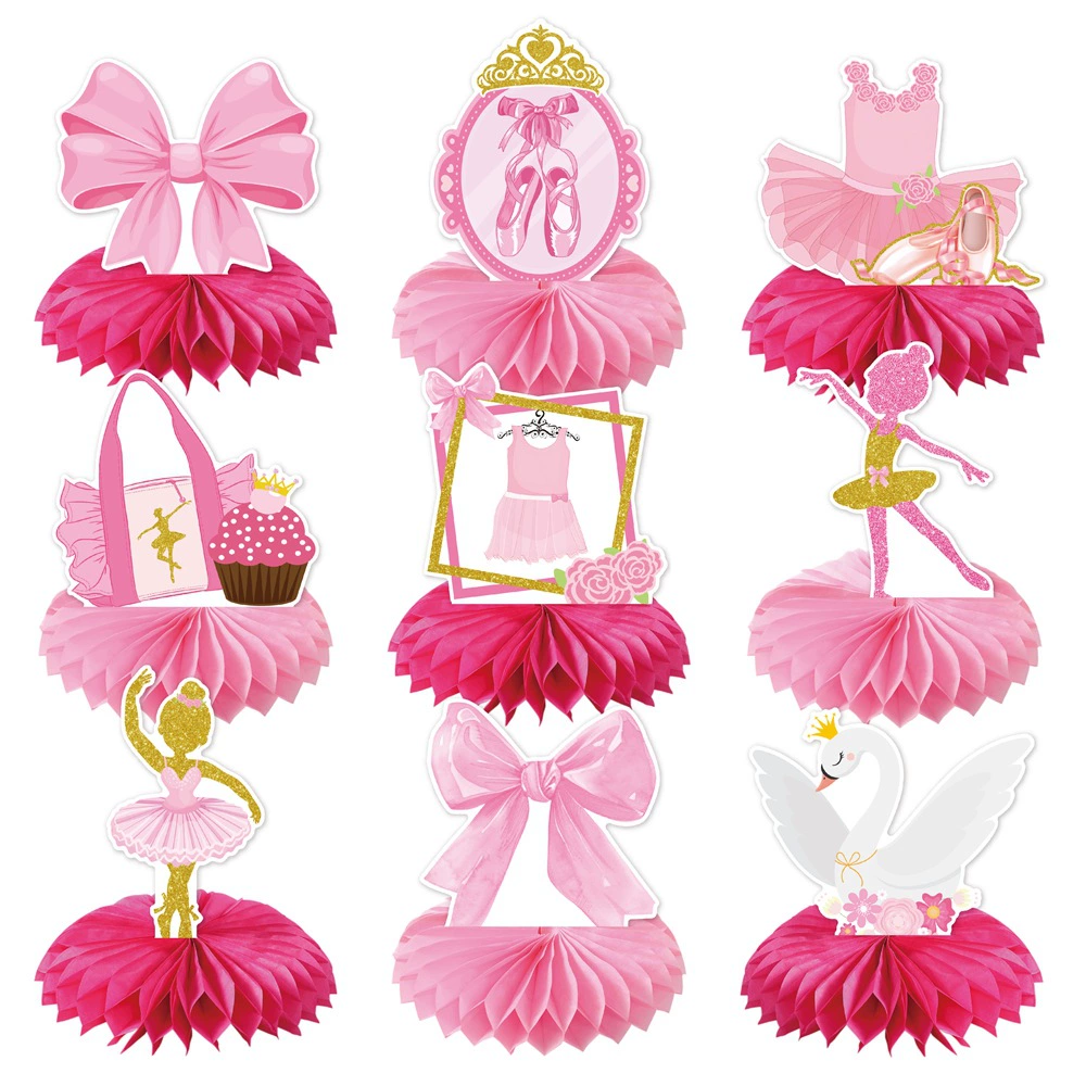 9Pcs Pink Bow Ballet Theme Des - огляд і ціна Desk Setup Background