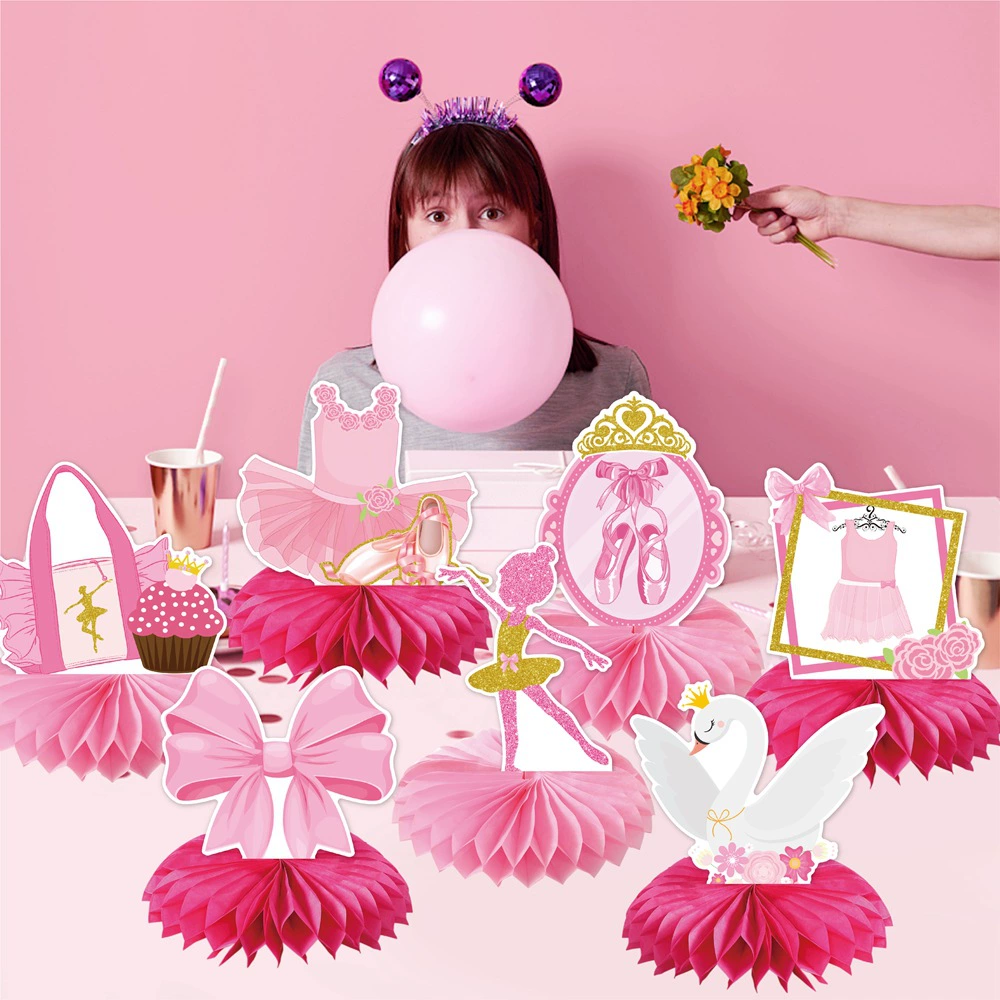 9Pcs Pink Bow Ballet Theme Des - огляд і ціна Desk Setup Background