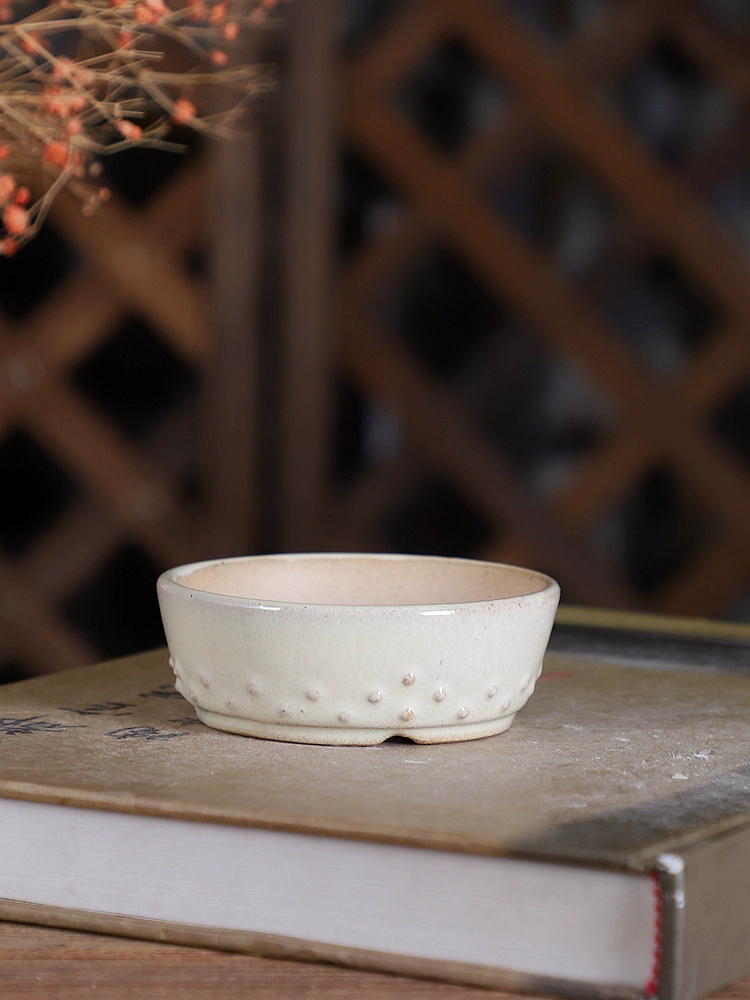 Porcelain Round Glazed Bonsai  - огляд і ціна Desk Setup Green