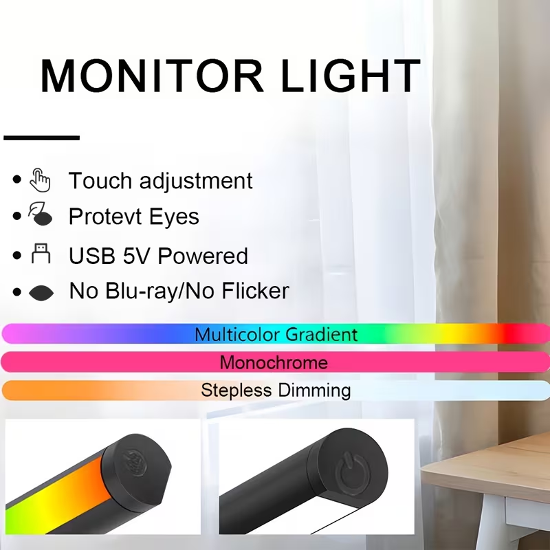Computer Monitor Screen Light  - огляд і ціна Gaming Setup Desk
