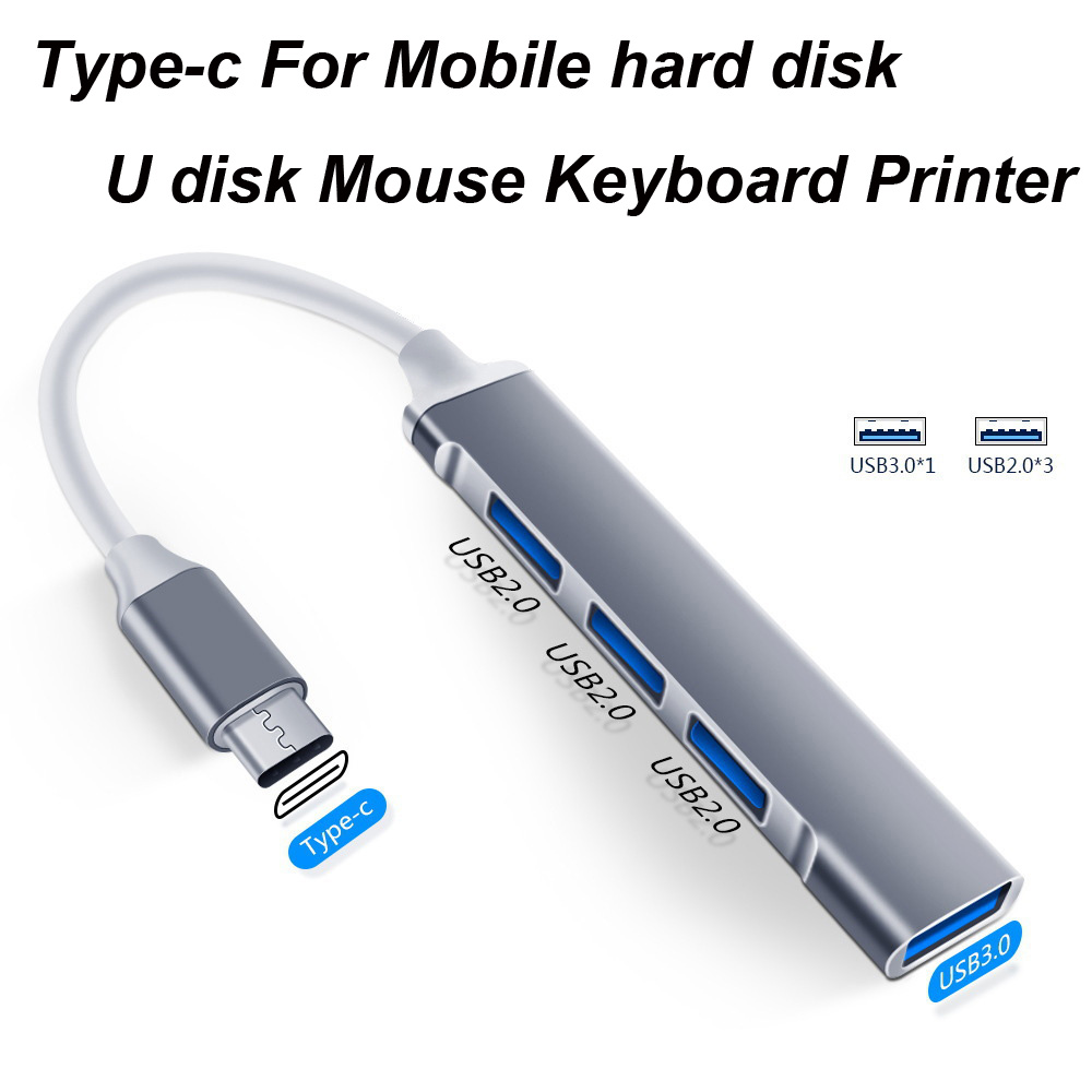 USB 3.0 TYPE-C 3.1 4 Port USB  - огляд і ціна Desk Setup Usb Hub