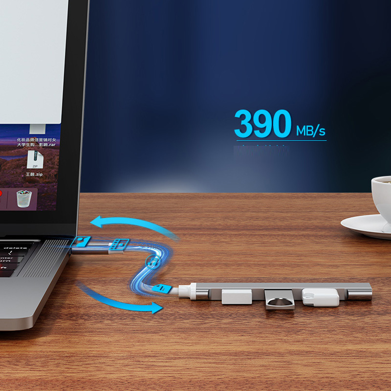 USB 3.0 TYPE-C 3.1 4 Port USB  - огляд і ціна Desk Setup Usb Hub