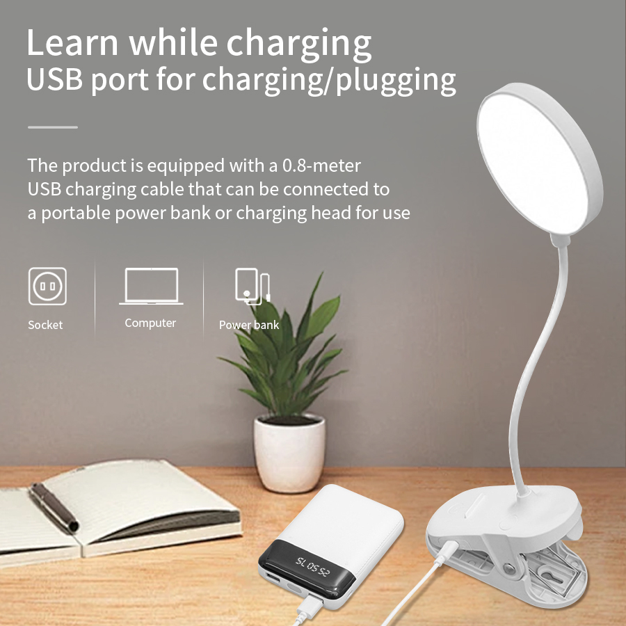 LED Clip Desk Lamp 360° Flexib - огляд і ціна Led Desk Light Usb