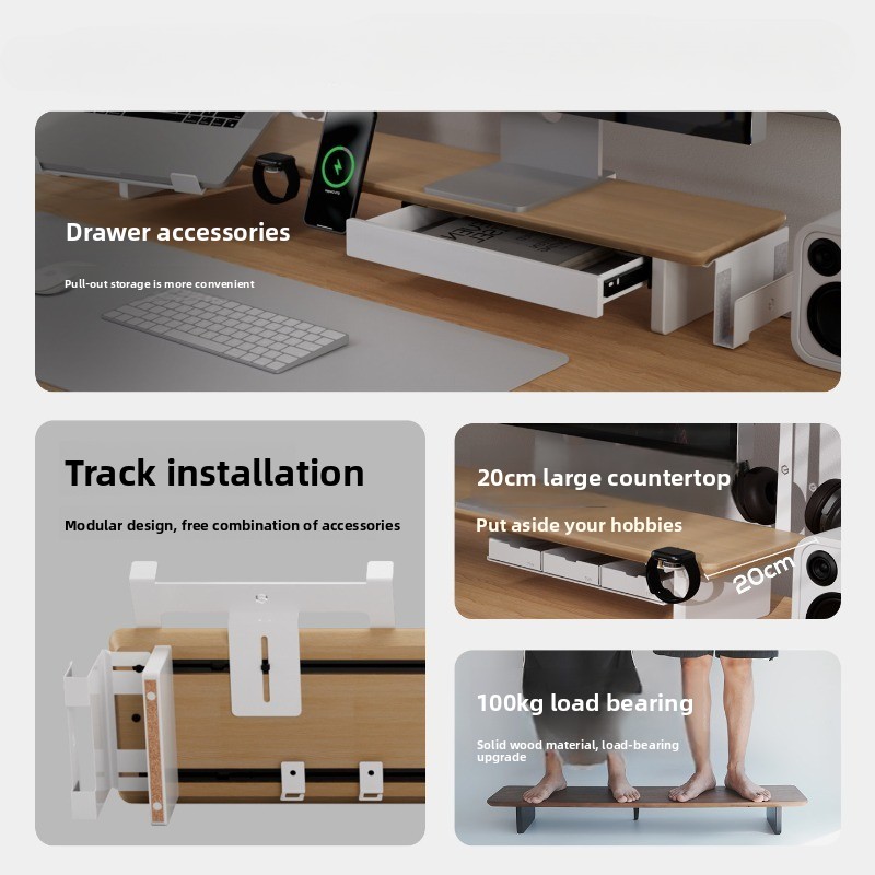 Modern Solid Wood Monitor Stan - огляд і ціна Monitor Riser Wood