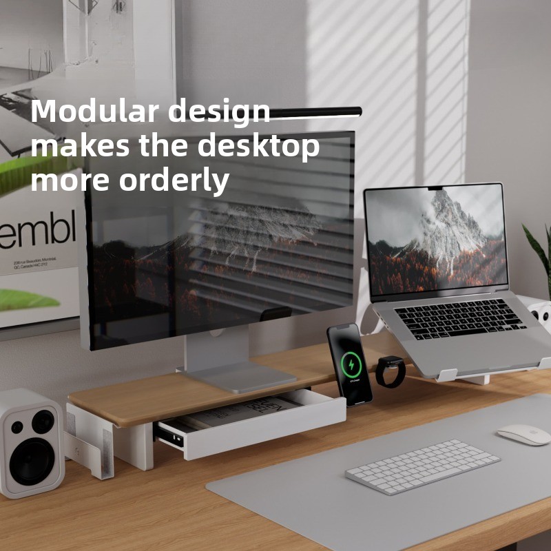 Modern Solid Wood Monitor Stan - огляд і ціна Monitor Riser Wood