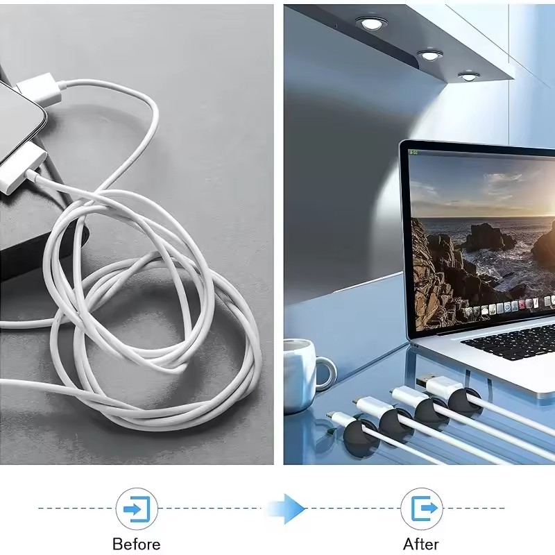 5/50Pcs Desktop Wall Cable Cli - огляд і ціна Cable Box Organizer
