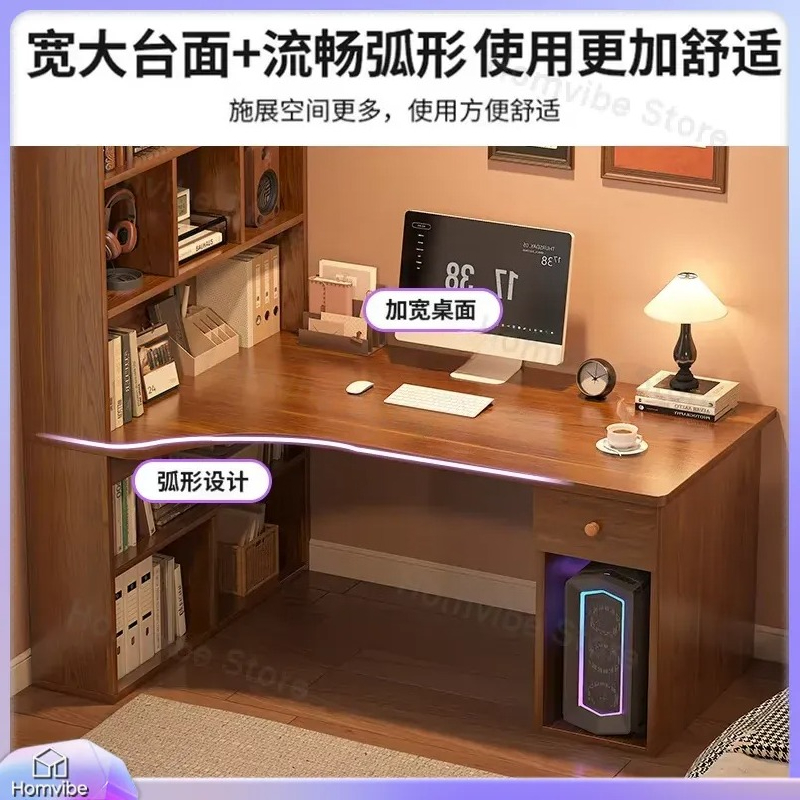 L Shaped Computer Desk with Bo - огляд і ціна Dual Monitor Desk Setup