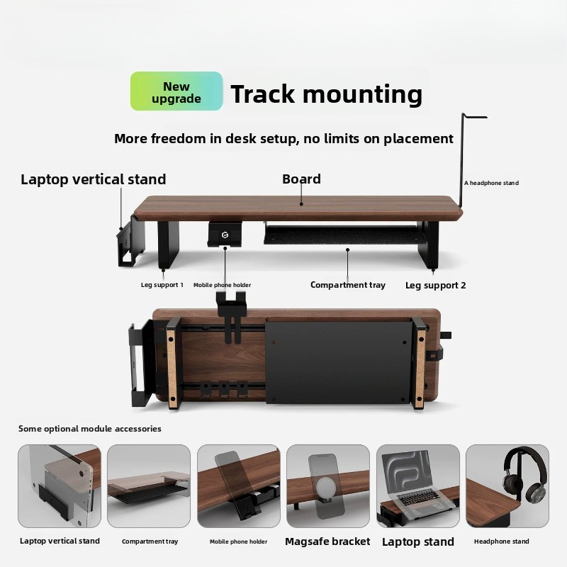 Hot Sale! Walnut Monitor Stand - огляд і ціна Monitor Riser Wood