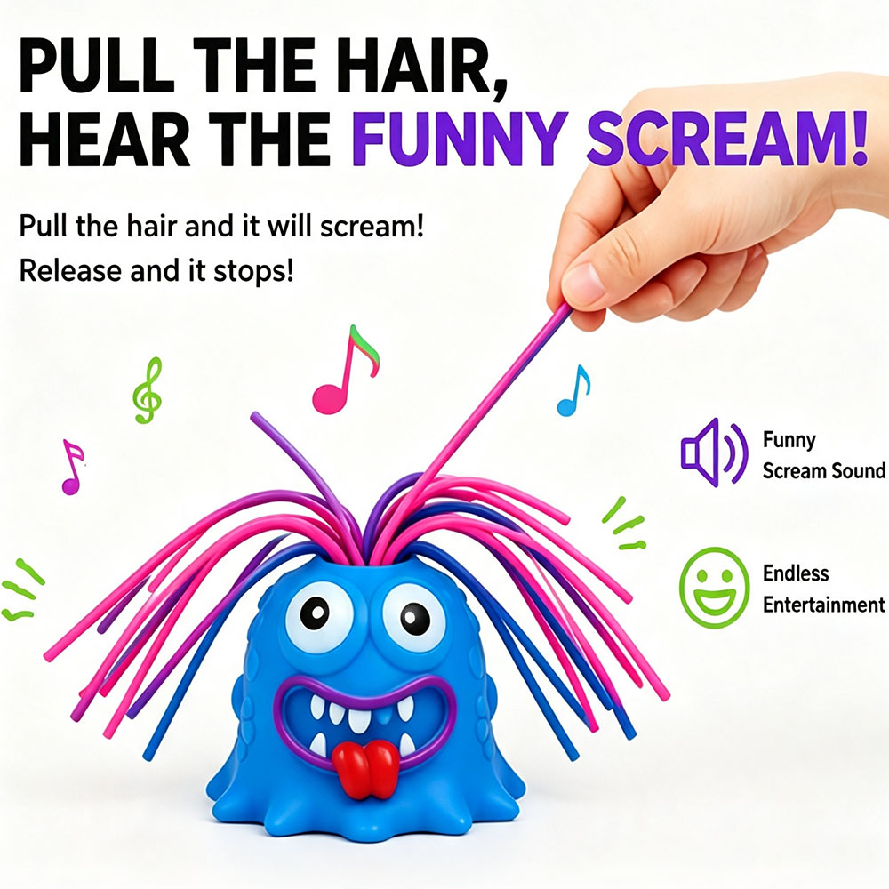 Viral Screaming Monster Hair P - огляд і ціна Desk Setup Gifts
