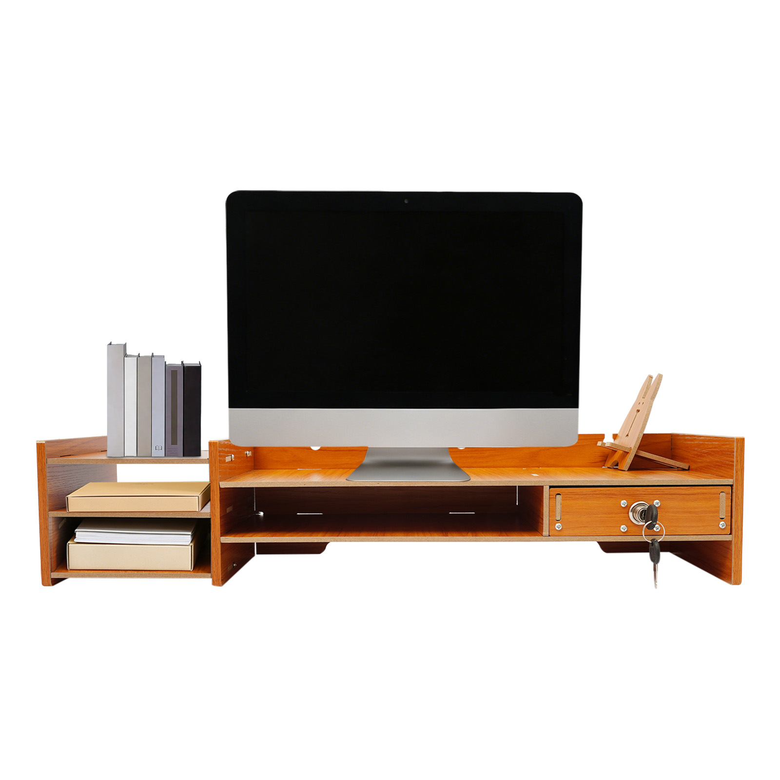 Mdf Ergonomic Monitor Stand Ri - огляд і ціна Monitor Riser Wood