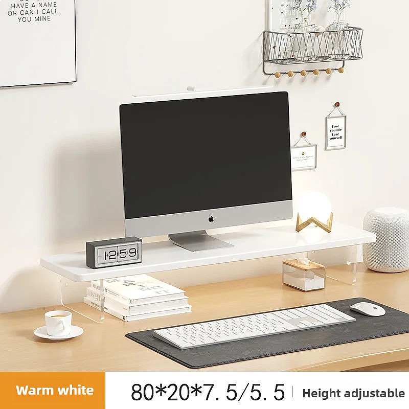 Walnut Monitor Stand Riser Adj - огляд і ціна Monitor Riser Wood