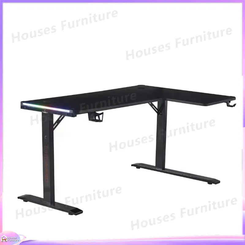 Large 160cm Gaming Desk with L - огляд і ціна Desk Setup Gaming Pc