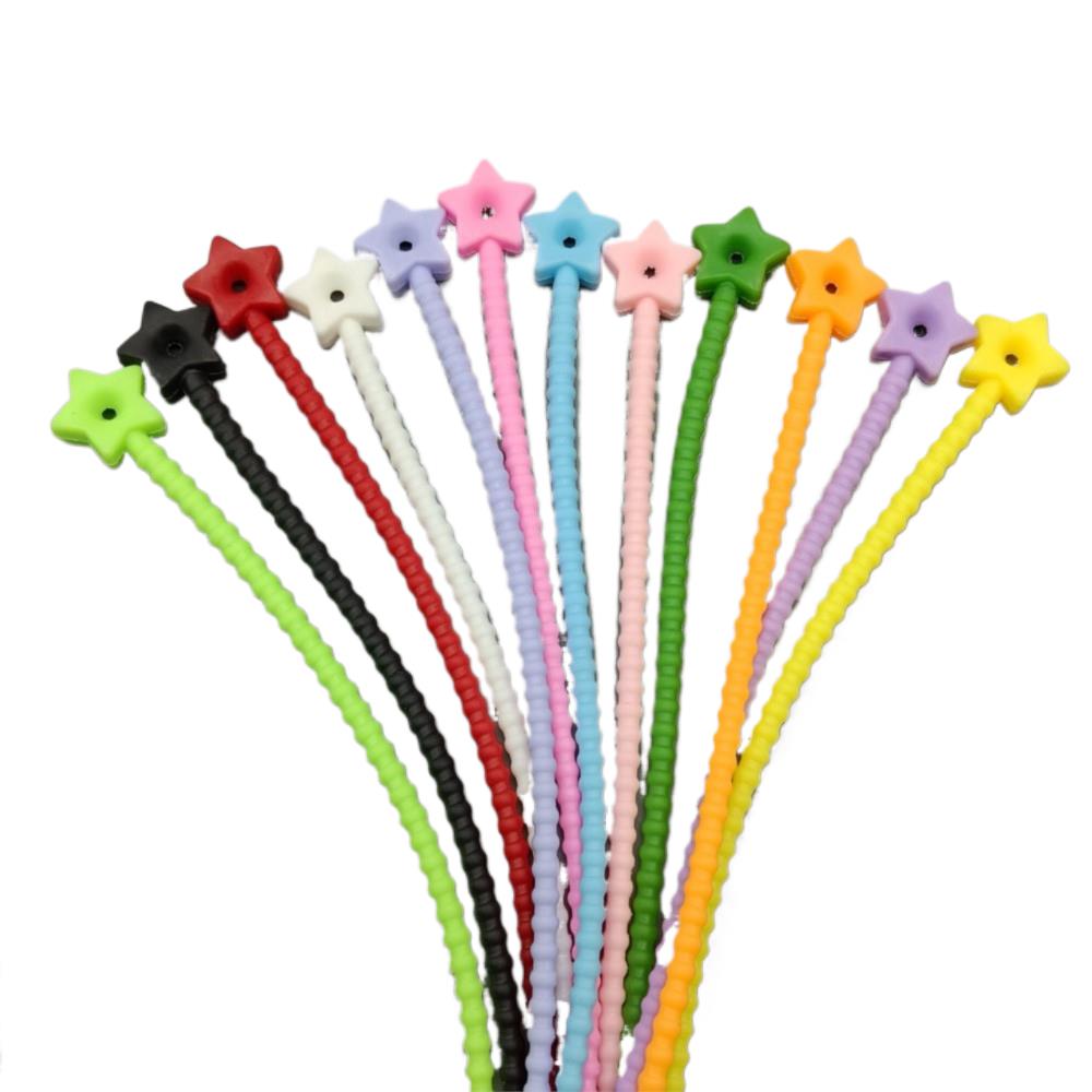 10Pcs Flower Star Silicone Cab - огляд і ціна Cable Box Organizer