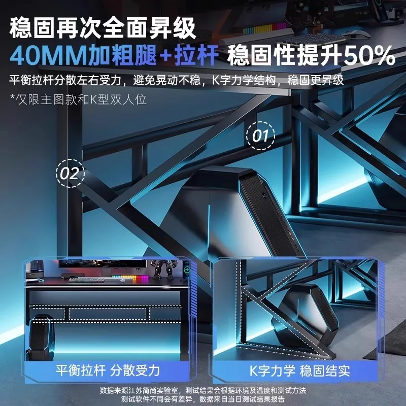 Double E-sports Gaming Desk Lo - огляд і ціна Desk Setup Gaming Pc