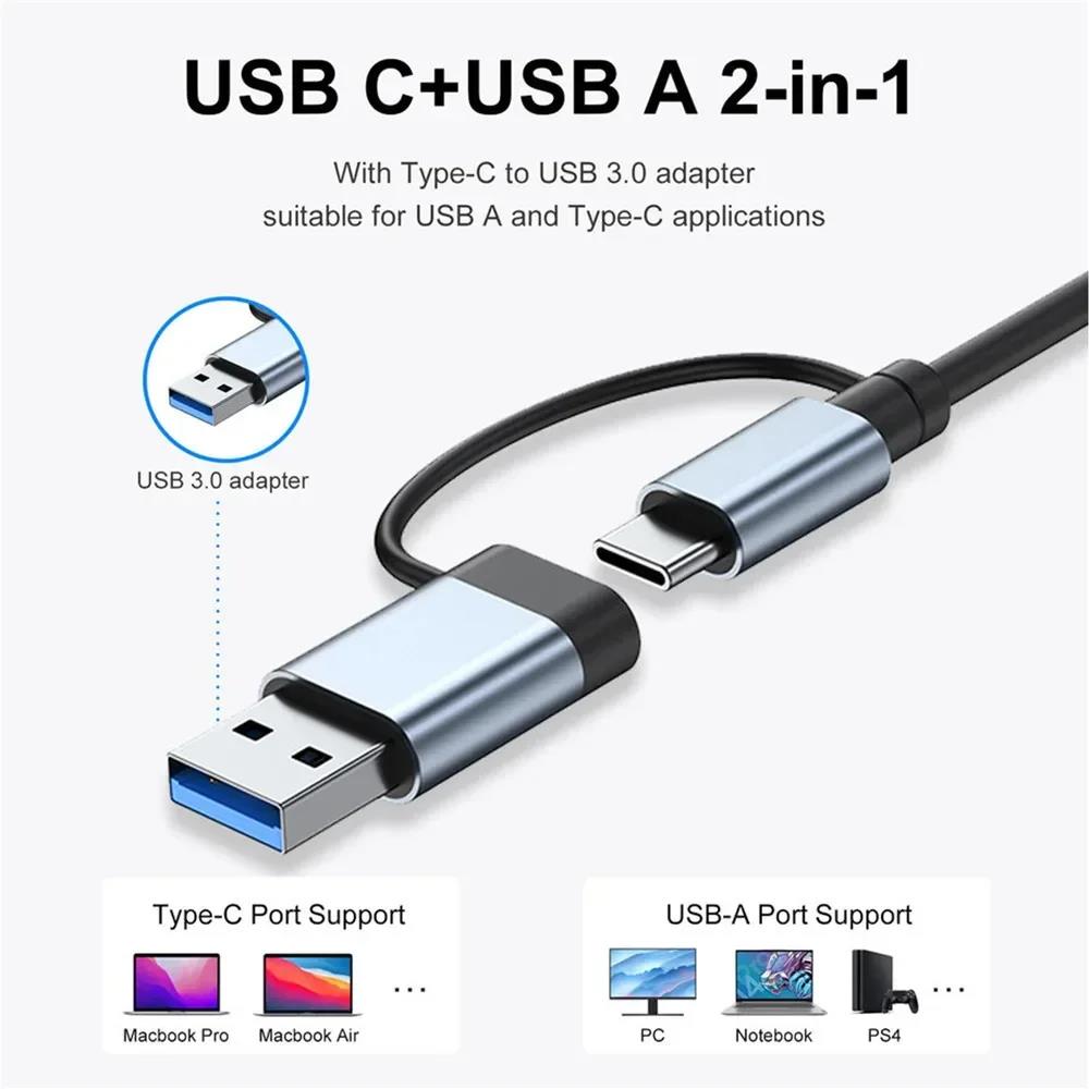 8 In 2 USB Type C HUB Docking  - огляд і ціна Desk Setup Usb Hub