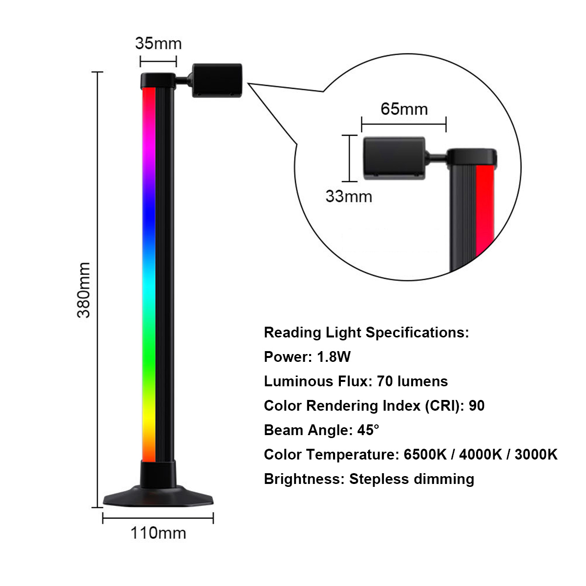 Smart Light Bar LED RGB Music  - огляд і ціна Desk Setup Background