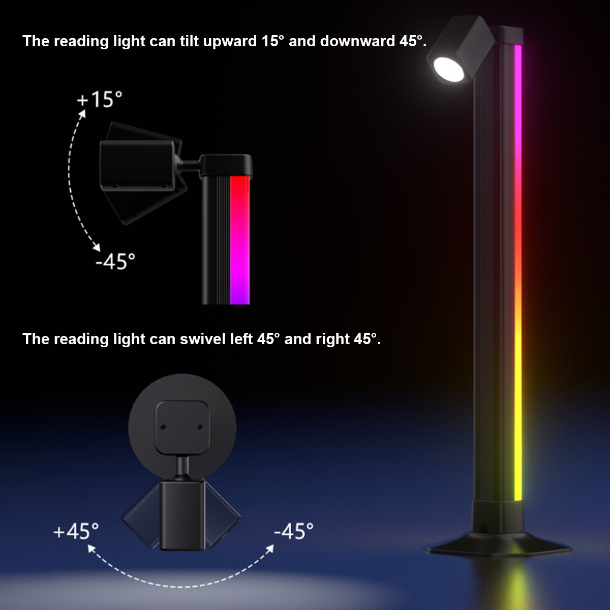 Smart Light Bar LED RGB Music  - огляд і ціна Desk Setup Background