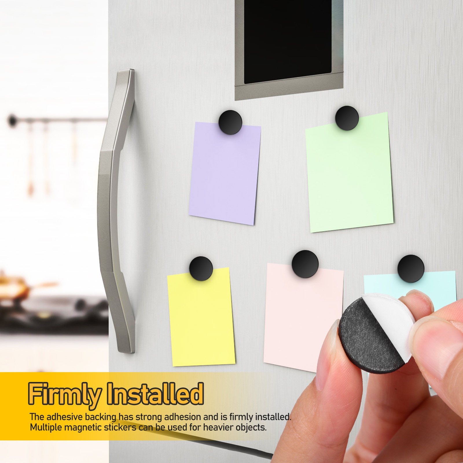100Pcs Round Magnetic Dots Sel - огляд і ціна Sticky Memo Holder