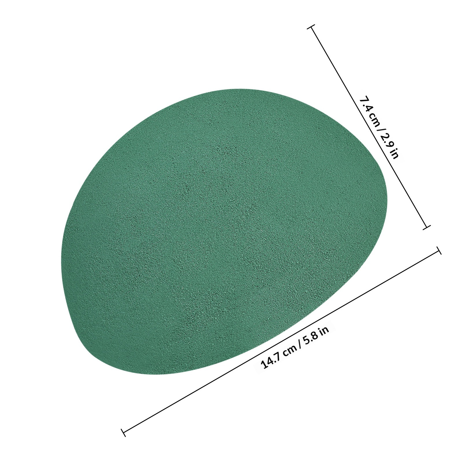 2Pcs Green Half Round Floral D - огляд і ціна Desk Setup Green