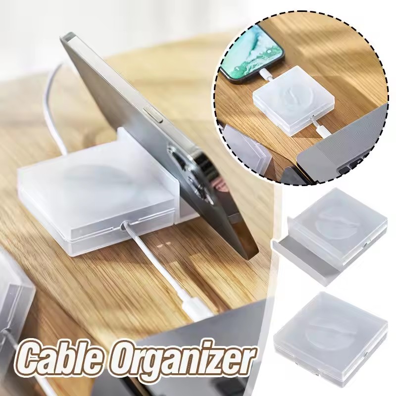 Portable Transparent Cable Org - огляд і ціна Cable Box Organizer