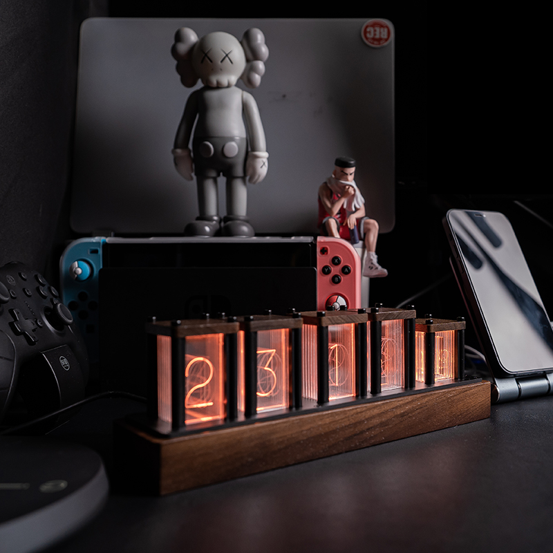 RGB Simulated Nixie Tube Clock - огляд і ціна Desk Setup Youtube