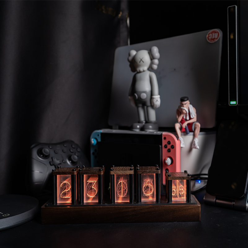 RGB Simulated Nixie Tube Clock - огляд і ціна Desk Setup Youtube