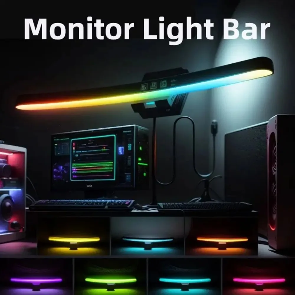 Computer Monitor Light Bar RGB - огляд і ціна Gaming Setup Desk
