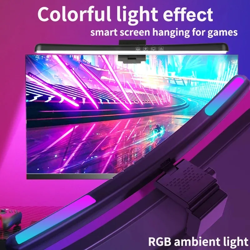 Computer Monitor Light Bar RGB - огляд і ціна Gaming Setup Desk